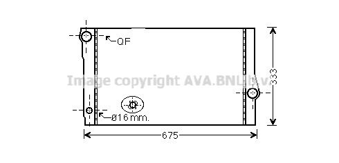 AVA QUALITY COOLING Radiators, Motora dzesēšanas sistēma BW2355